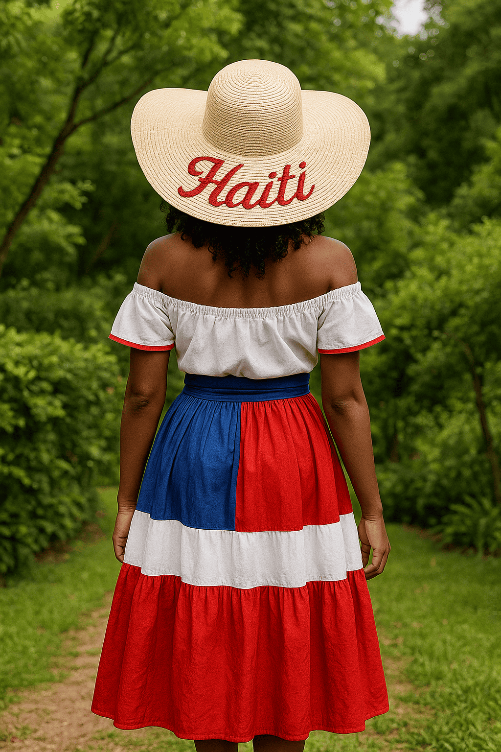 “Haitian Heritage Tropical Elegance Hat”